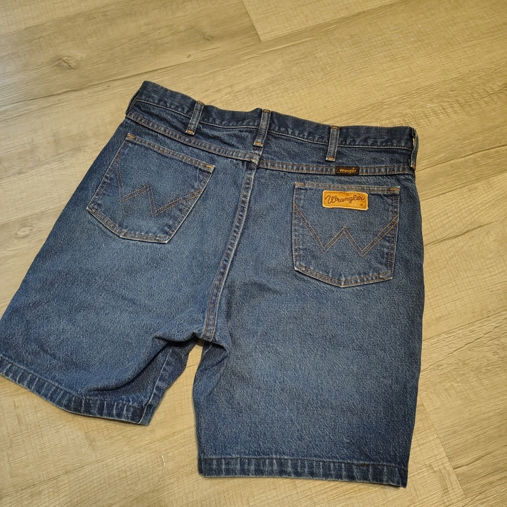 Vintage Wrangler 935NAV Mens Denim Shorts Blue 100% Cotton Made in USA Size 36